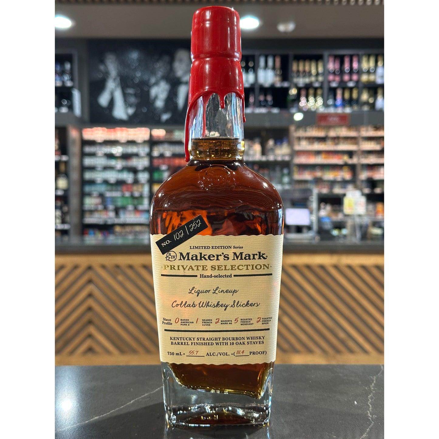 Maker’s Mark Kentucky Straight Bourbon Whiskey Private Selection Liquor Lineup Collab Whiskey Slickers