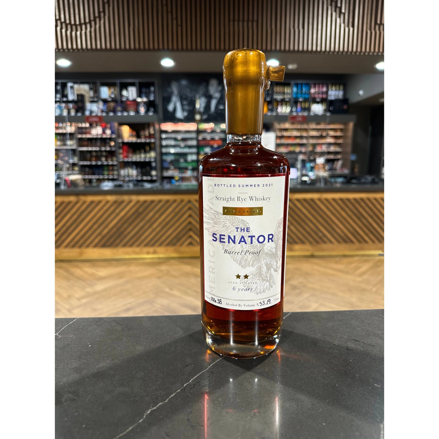 The Senator | Straight Rye Whiskey | Barrel Proof | 6 Year aged MGP