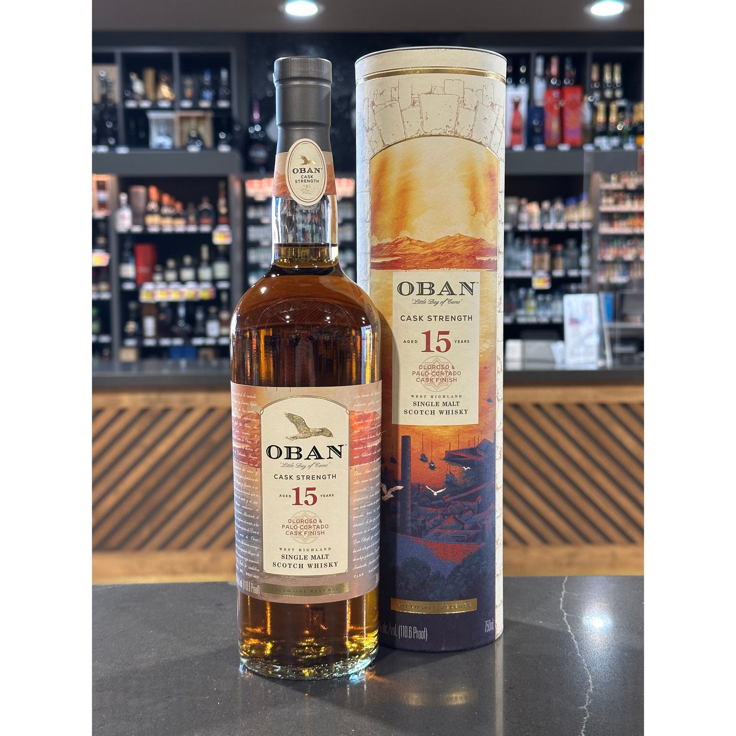 Oban Single Malt Scotch Whisky Aged 15 Years Oloroso &
Palo Cortado Finished