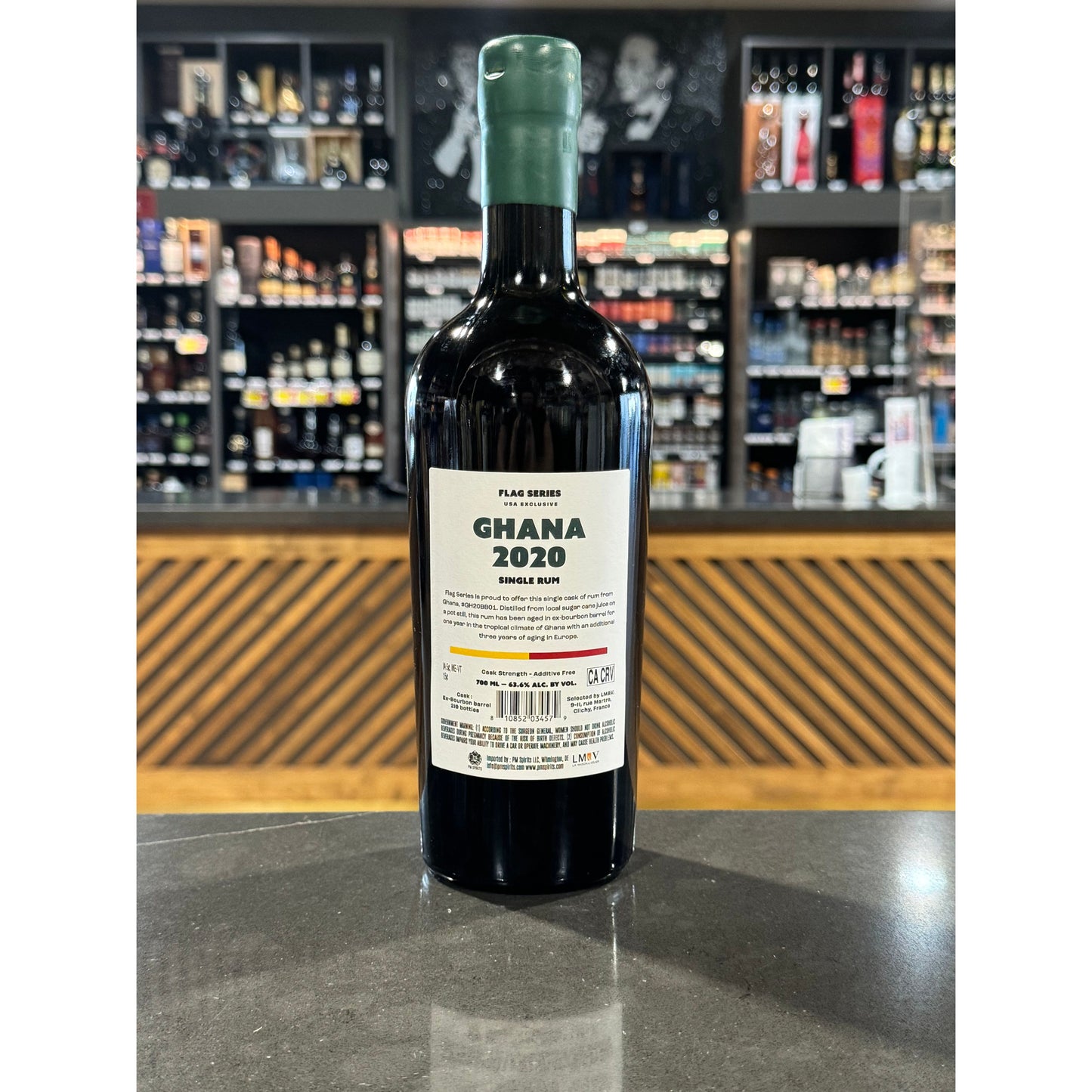 Flag Series Ghana 2020 Aged 4 Years Single Rum – Cask Strength – 750mL