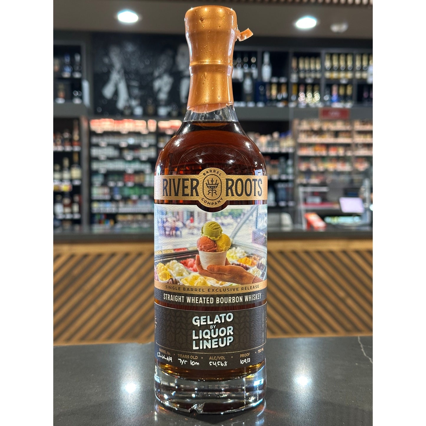 River Roots Gelato by Liquor Lineup Straight Wheated Bourbon Whiskey