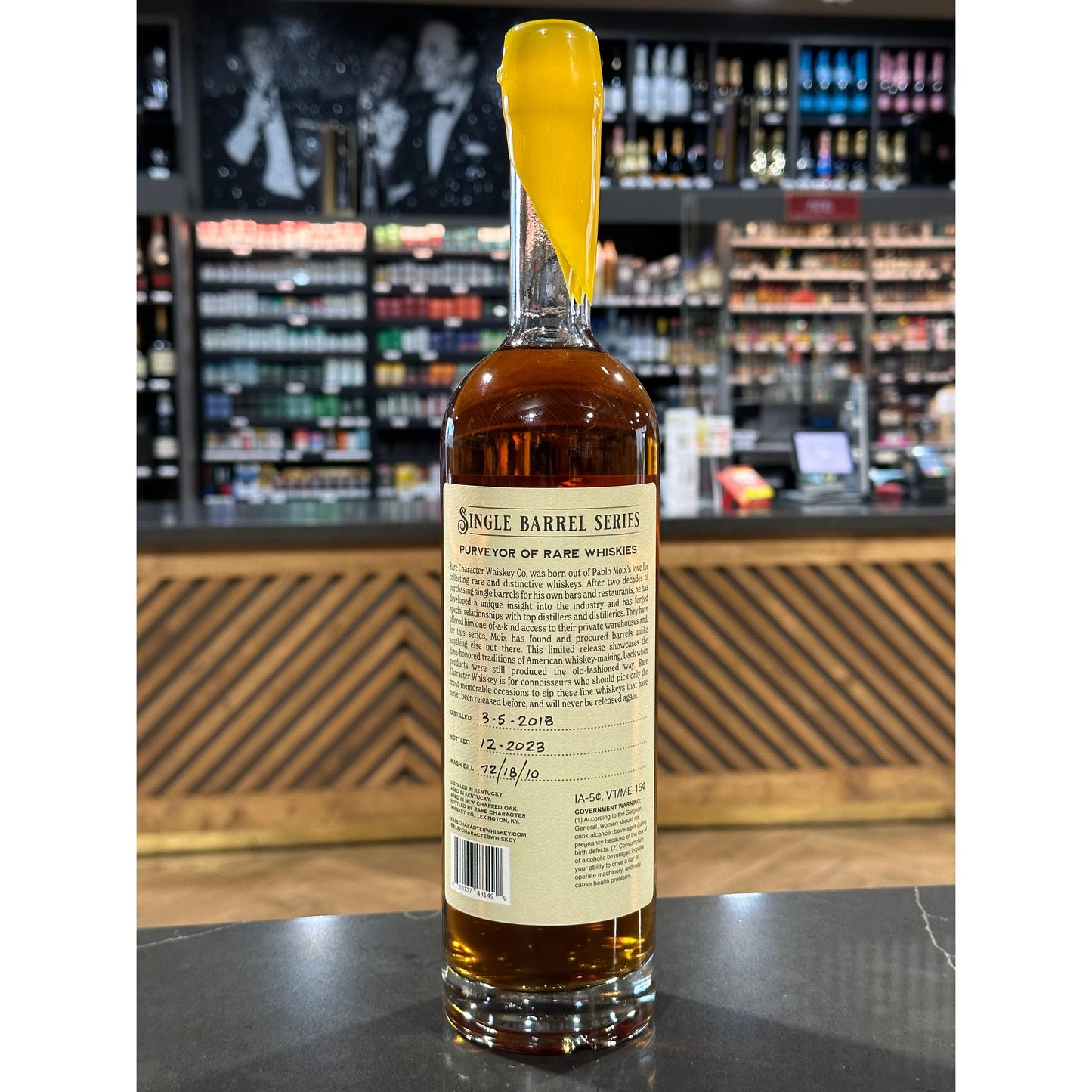 RARE CHARACTER | LIQUOR LINEUP SINGLE BARREL | KENTUCKY STRAIGHT BOURBON WHISKEY | CASK STRENGTH