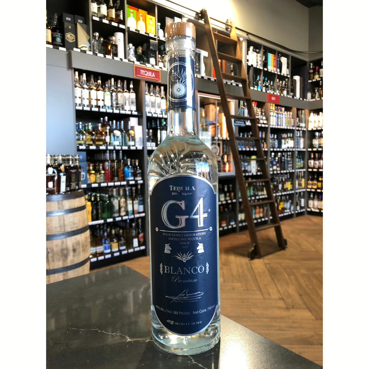 G4 Tequila Blanco Liquor Lineup