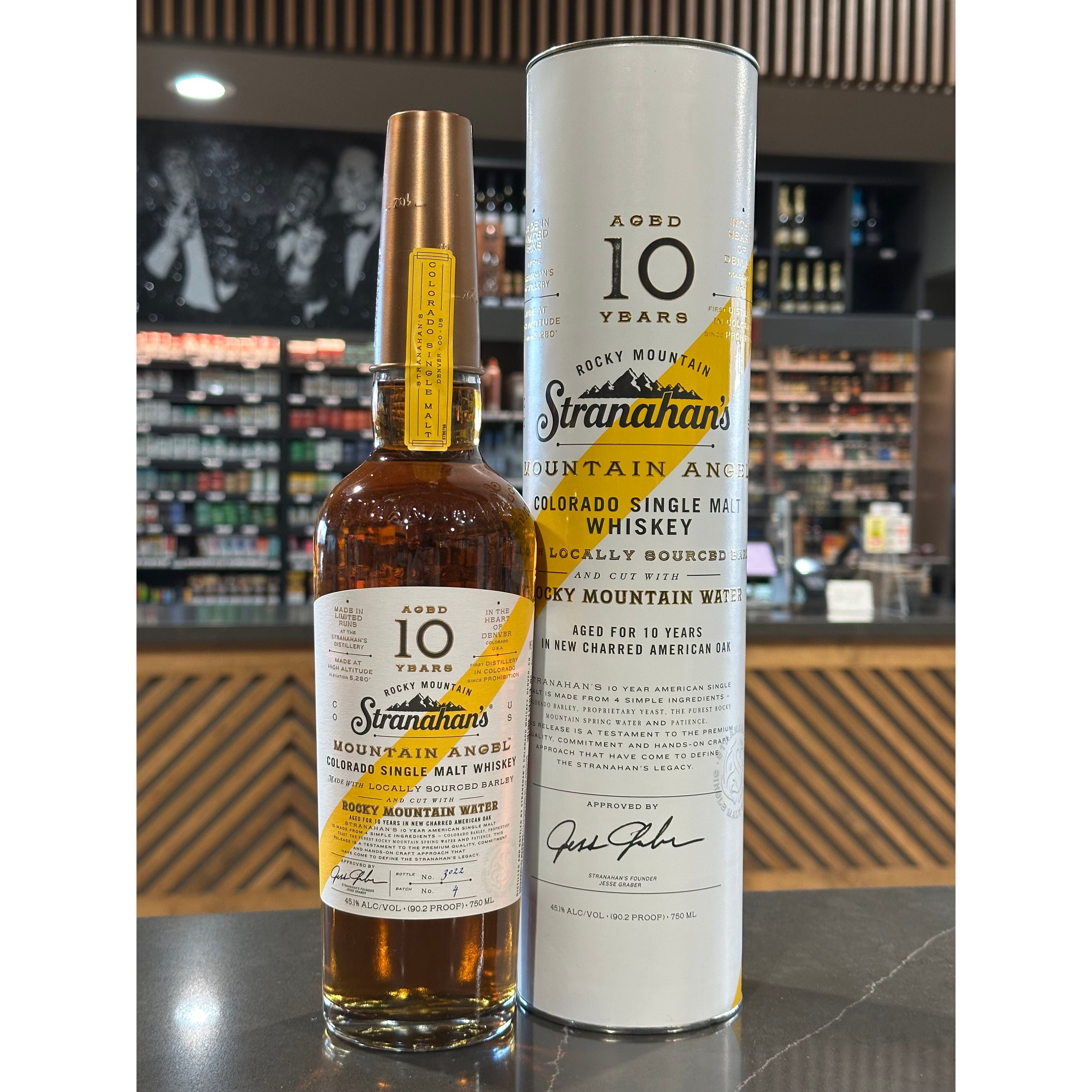 Stranahan's Mountain Angel Colorado Single Malt Whiskey Aged 10