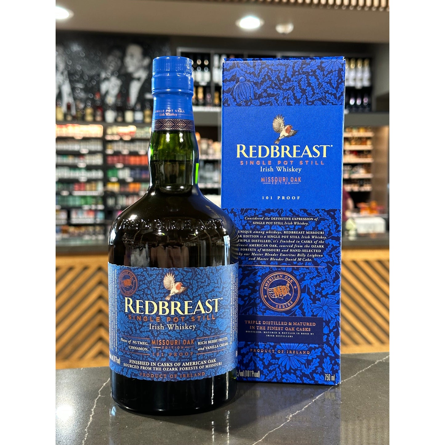 REDBREAST | SINGLE POT IRISH WHISKEY | MISSOURI OAK