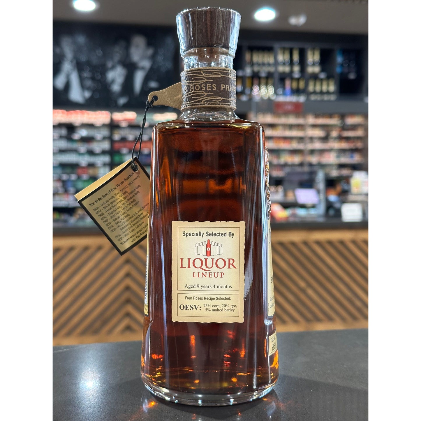 Four Roses Single Barrel Liquor Lineup Store Pick Barrel Strength Kentucky Straight Bourbon