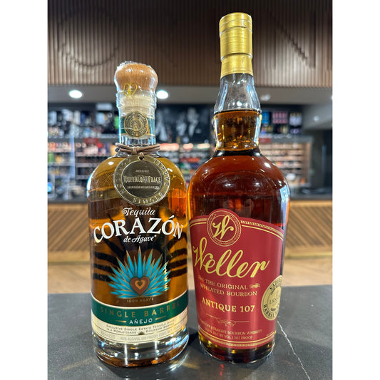 WELLER ANTIQUE 107 | CORAZON TEQUIA AÑEJO | PRIVATE BARREL SELECTION STORE PICKS 2PK