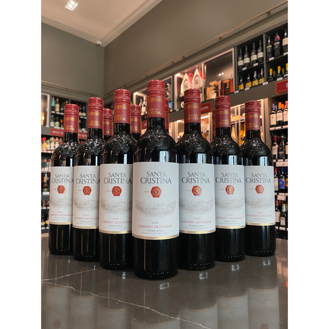 Santa Christina Cabernet Sauvignon Toscana 2022 Case of 12 Bottles