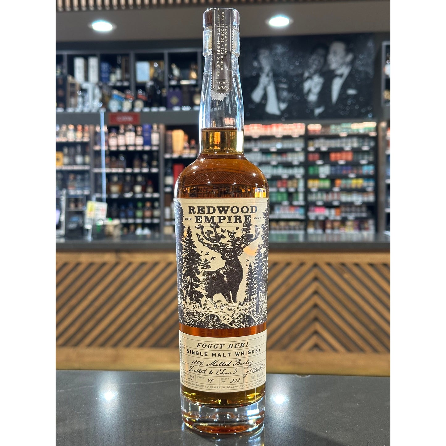 Redwood Empire Foggy Burl Single Malt Whiskey