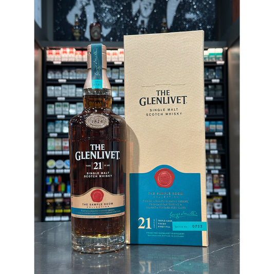 The Glenlivet Aged 21 Years Single Malt Scotch Whisky Sample Room Collection