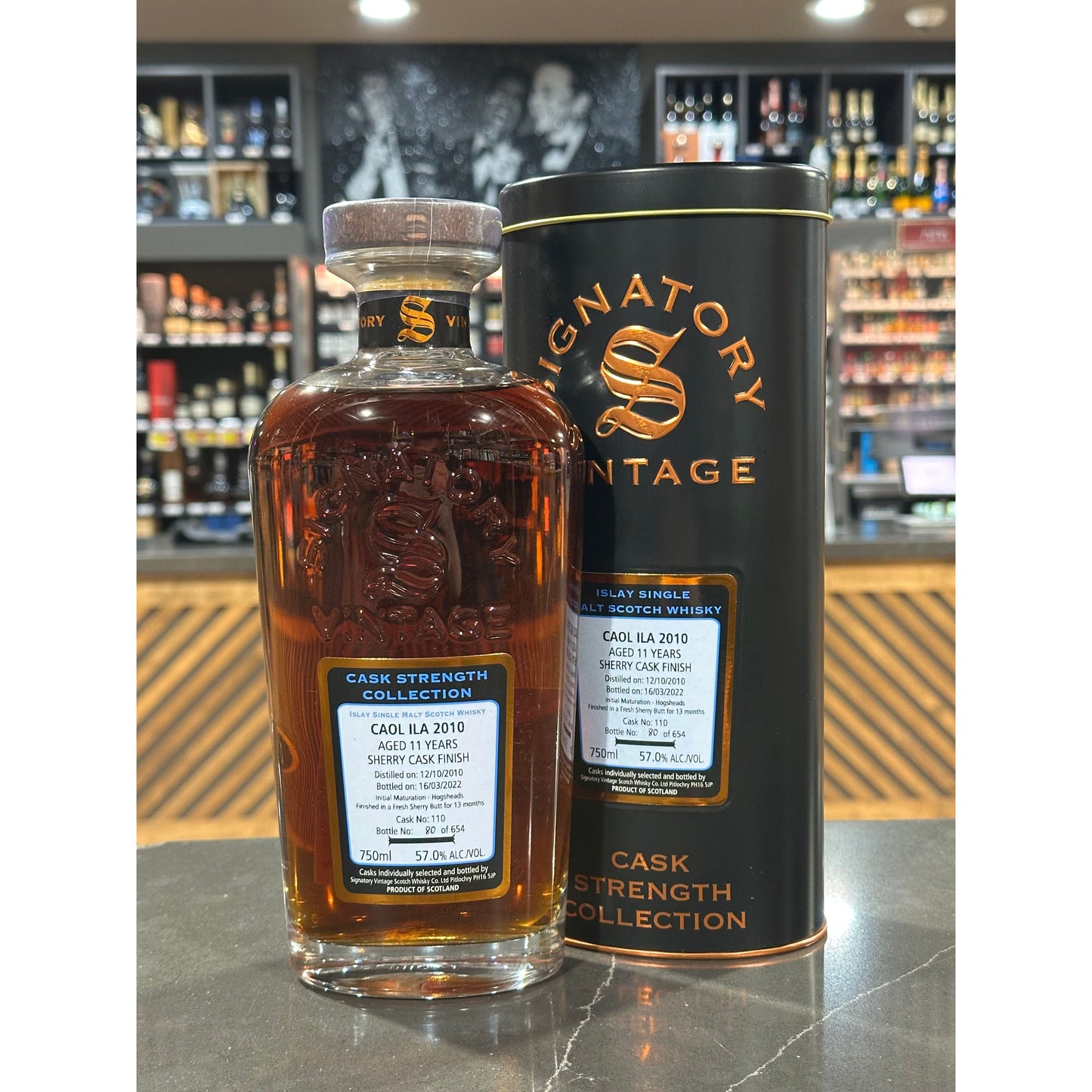 Signatory Vintage Caol Ila 2010 Aged 11 Years Sherry Cask Finish