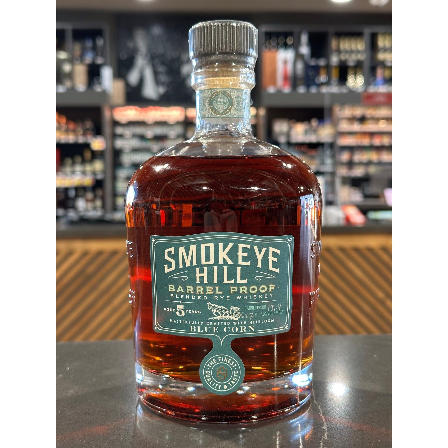 Smokeye Hill Barrel Proof Rye Whiskey Blue Corn