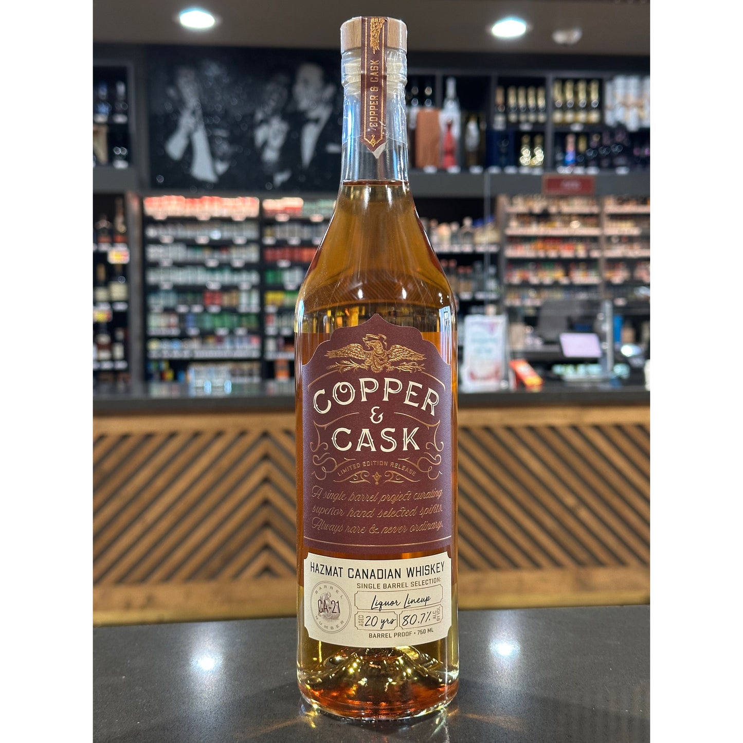 Cooper & Cask Liquor Lineup Selection Hazmat Canadian Whiskey Aged 20 Years