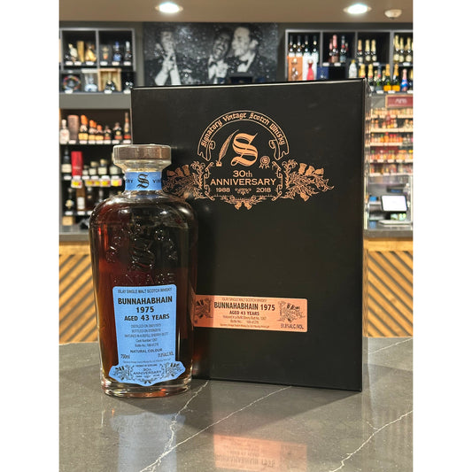 Signatory Vintage Bunnahabhain 1975 Aged 43 Years 30th Anniversary
