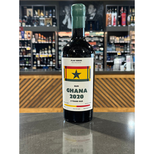 Flag Series Ghana 2020 Aged 4 Years Single Rum – Cask Strength – 750mL
