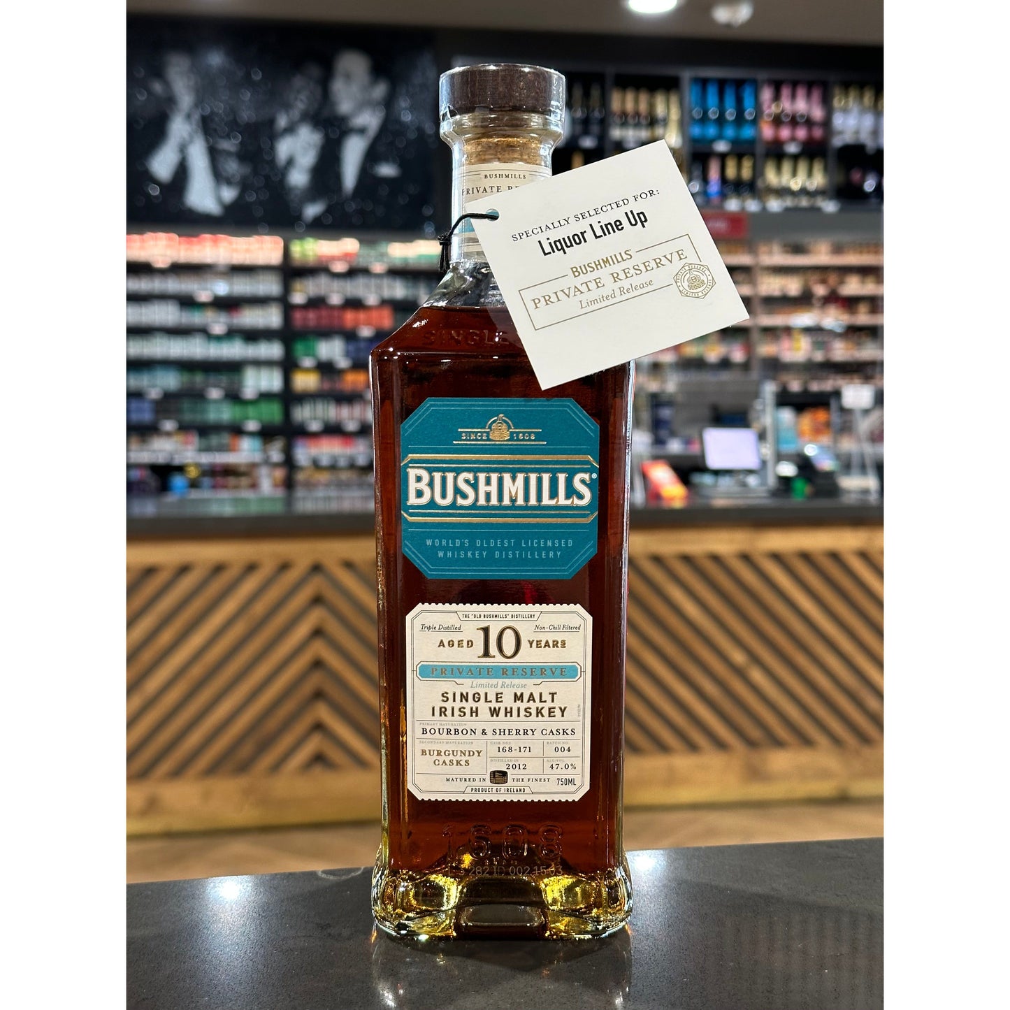BUSHMILLS | 10 YEAR | PRIVATE RESERVE | LIQUOR LINEUP STORE PICK |