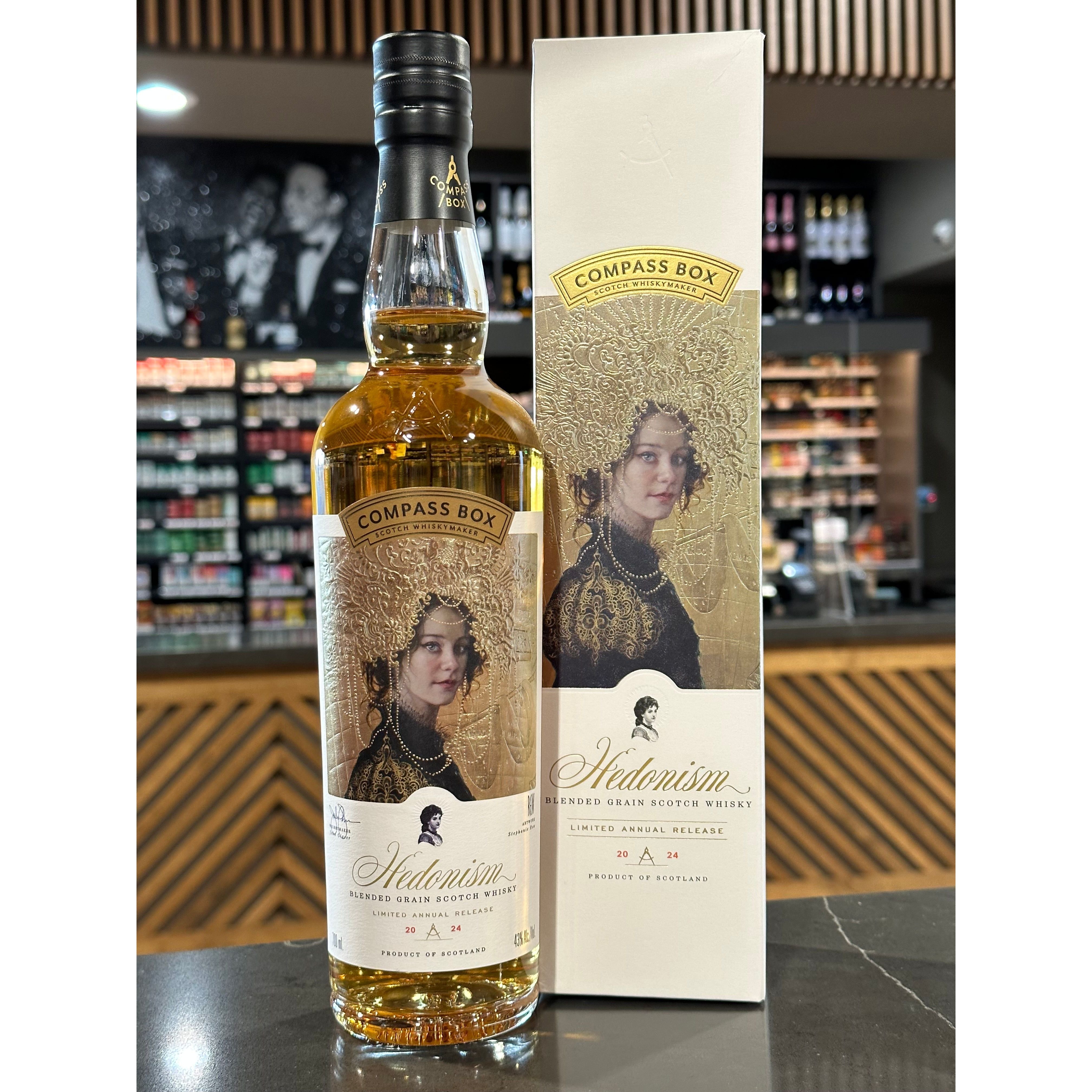 [新品] (限定商品)Compass Box Hedonism 生産.終了 ! 新品] (限定商品)Compass Box Hedonism 生産.終了 !