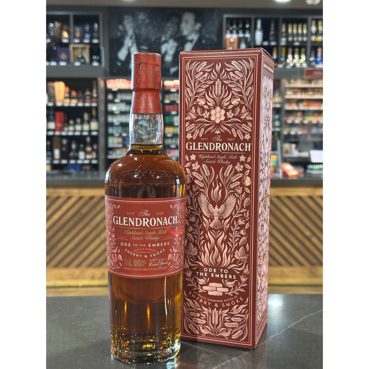 Glendronach Ode to the Embers Single Malt Scotch Whisky Artfully Combined notes of Sherry & Smoke