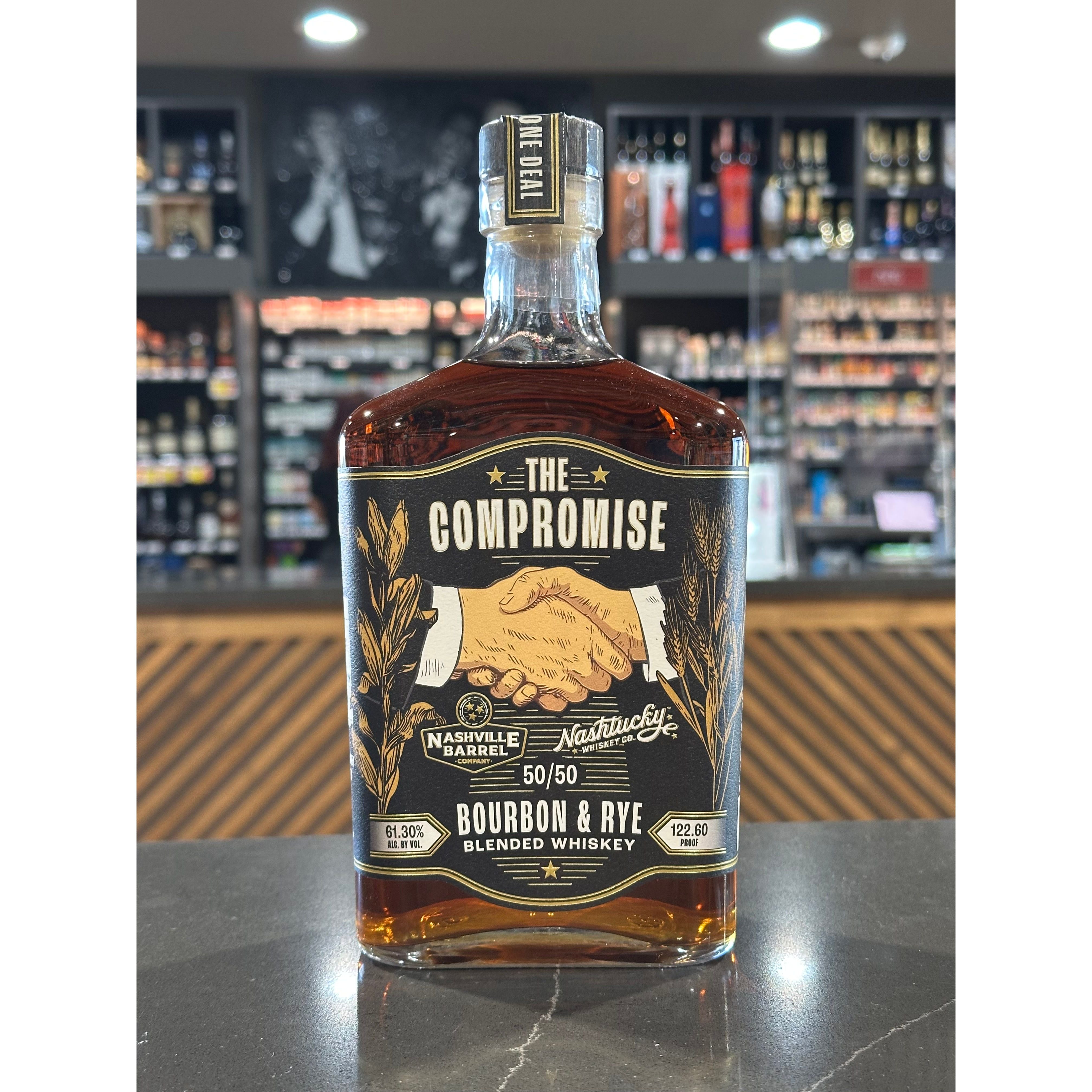 The Compromise 50/50 Bourbon & Rye Blended Whiskey Nashville
