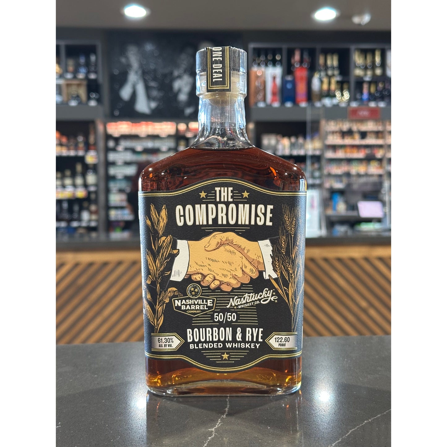 The Compromise 50/50 Bourbon & Rye Blended Whiskey Nashville Barrel Co.
