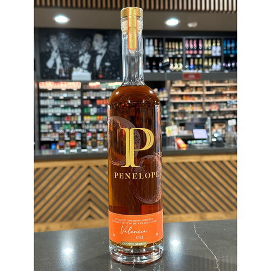 Penelope Valencia Straight Bourbon Whiskey Finishes in Vino de Naranja Casks