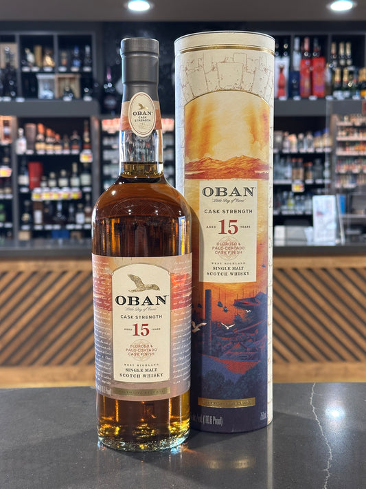 Oban Single Malt Scotch Whisky Aged 15 Years Oloroso &
Palo Cortado Finished