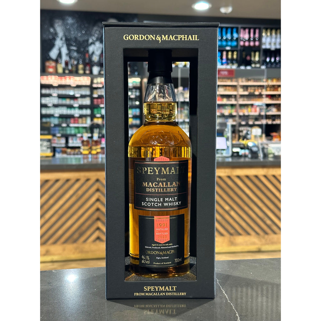 GORDON & MACPHAIL | SPEYMALT FROM MACALLAN DISTILLERY | VINTAGE 1991 | 32 YEAR OLD | SINGLE MALT SCOTCH WHISKY