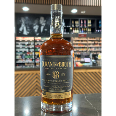 Durant & Booth Kentucky Straight Bourbon Whiskey Aged in Napa Valley Oak Barrels