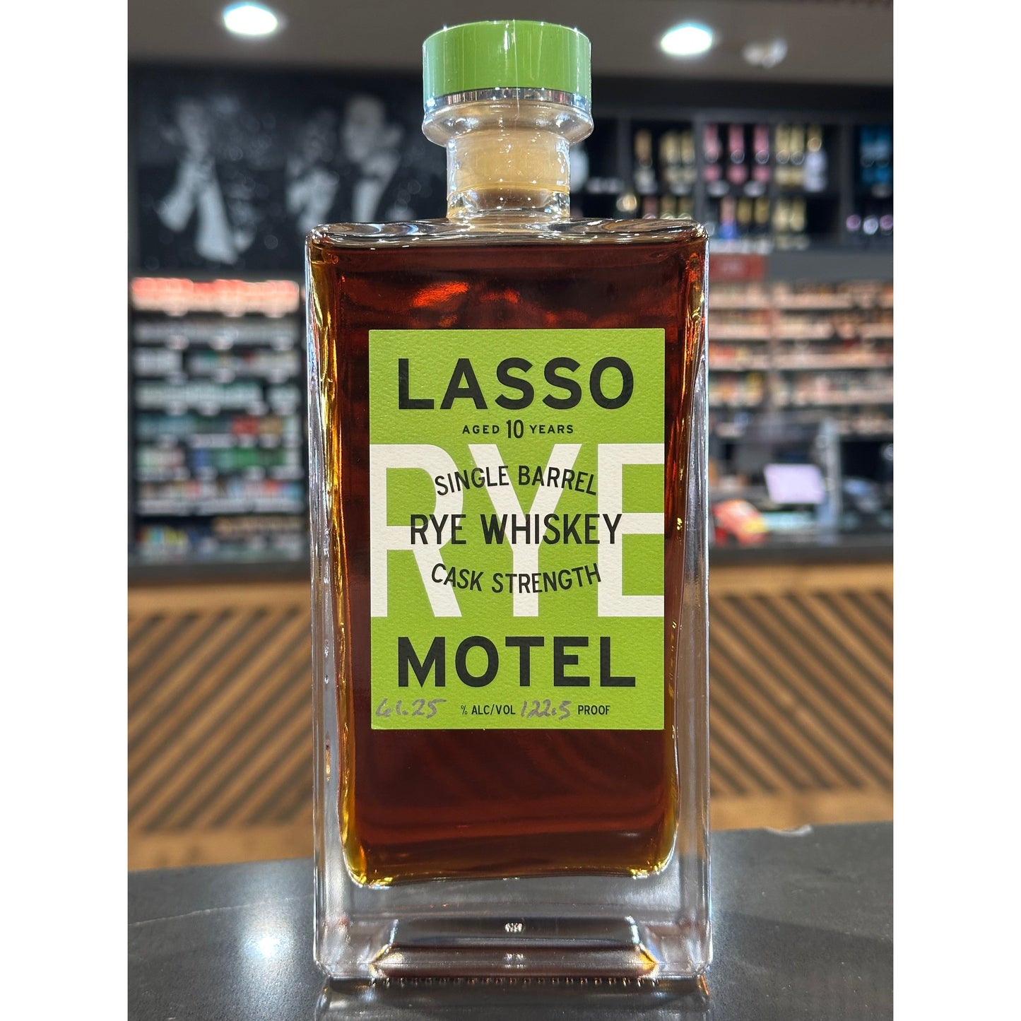 Lasso Motel Single Barrel Rye Whiskey Cask Strength Aged 10 Years