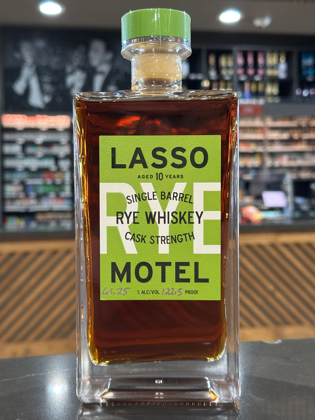 Lasso Motel Single Barrel Rye Whiskey Cask Strength Aged 10 Years