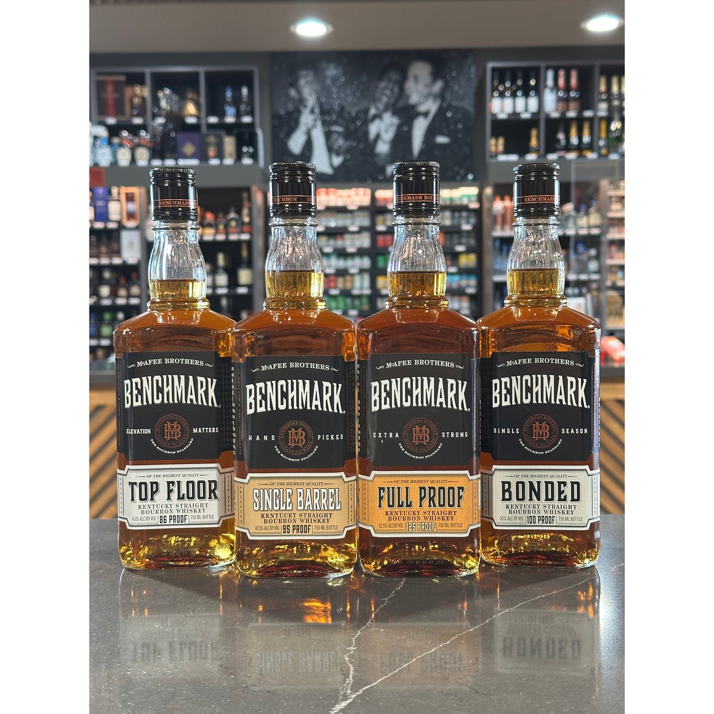 Benchmark Kentucky Straight Bourbon Whiskey 4-Pack
