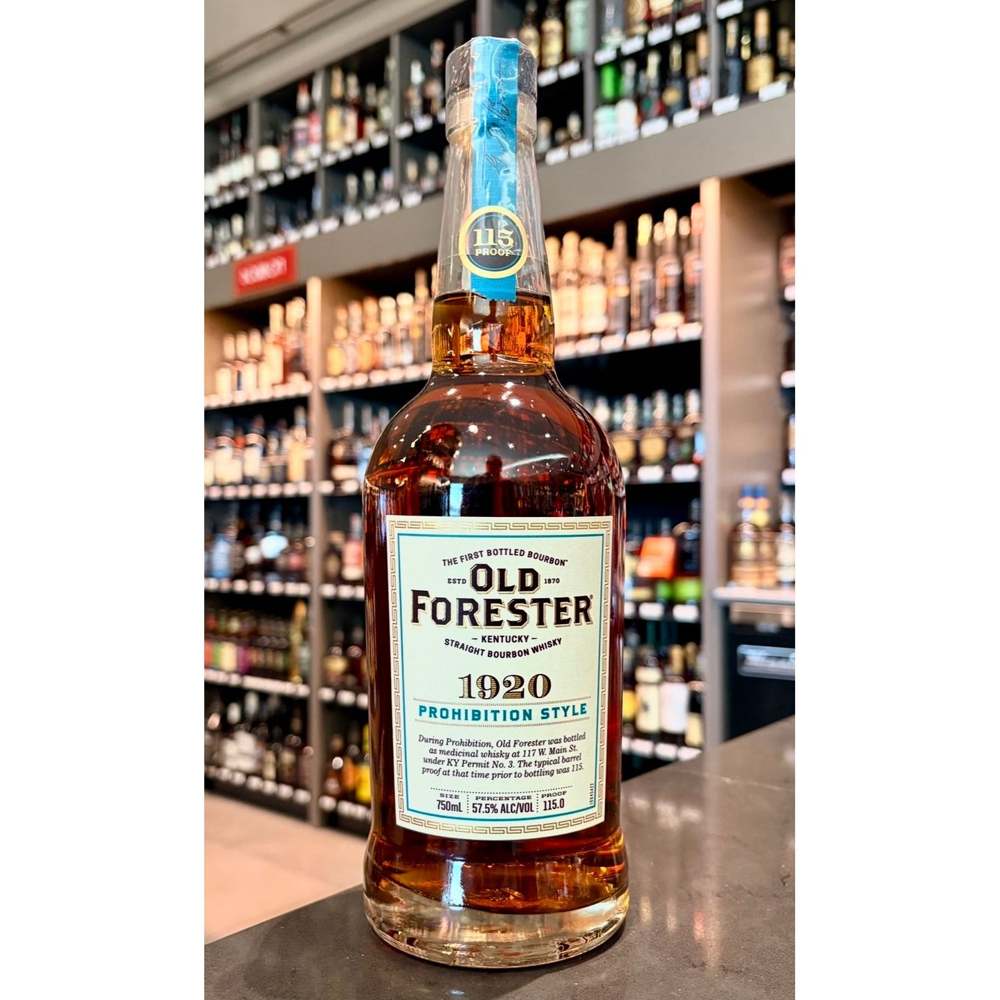Old Forester 1920 Prohibition Style Kentucky Straight Bourbon Whiskey