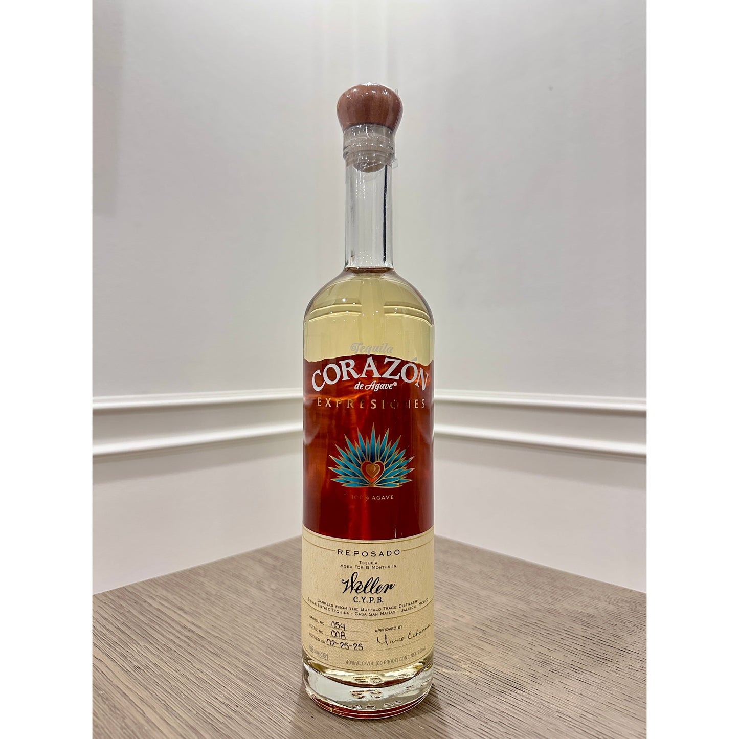 Corazon De Agave Tequila Reposado Expresiones Weller CYPB Barrels