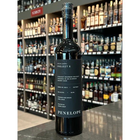 Penelope Liquor Lineup Private Barrel Project X Straight Bourbon Whiskey Finished in Oloroso Sherry Cask
