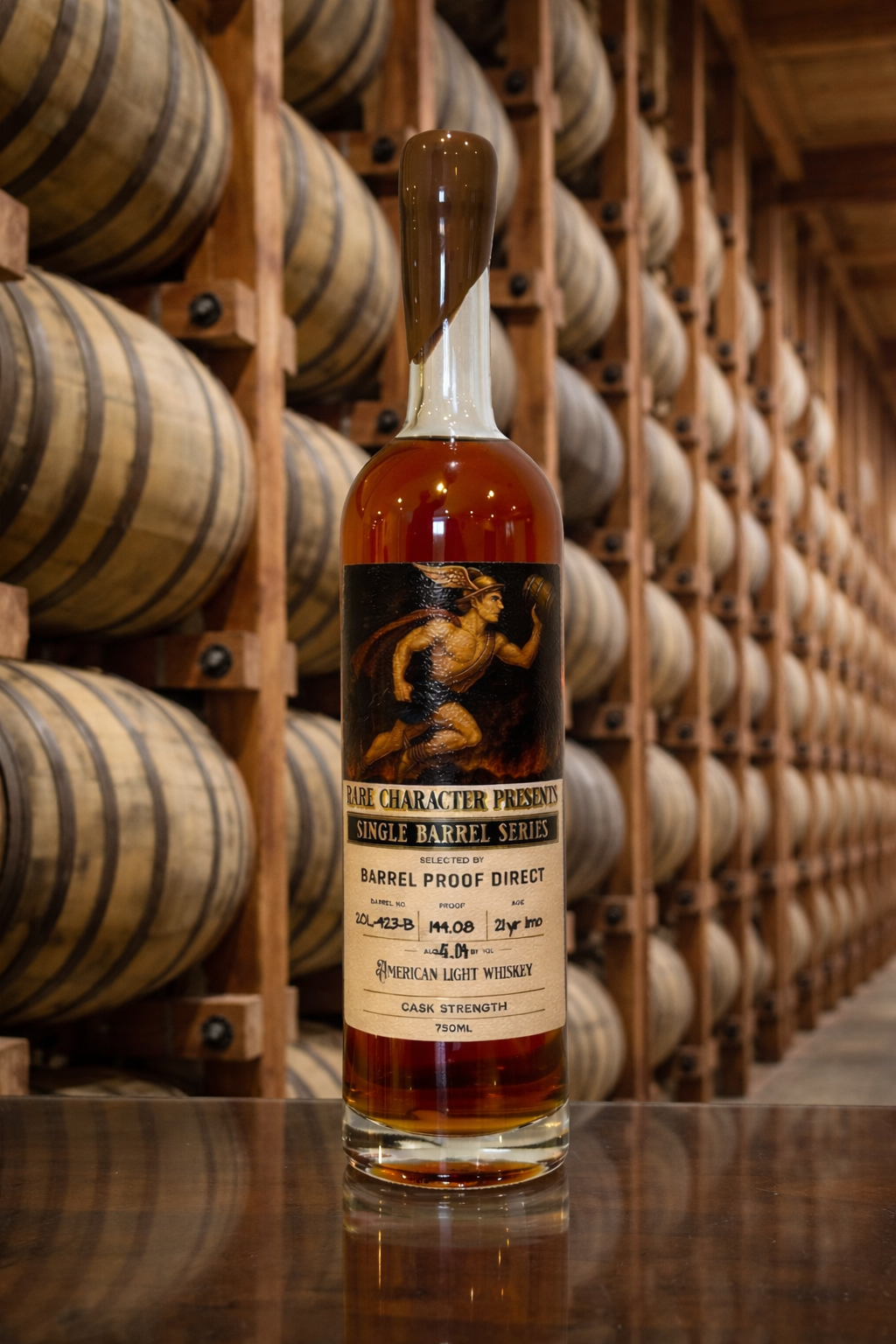 Rare Character Single Barrel American Light Whiskey 21 Year 144.08 Proof