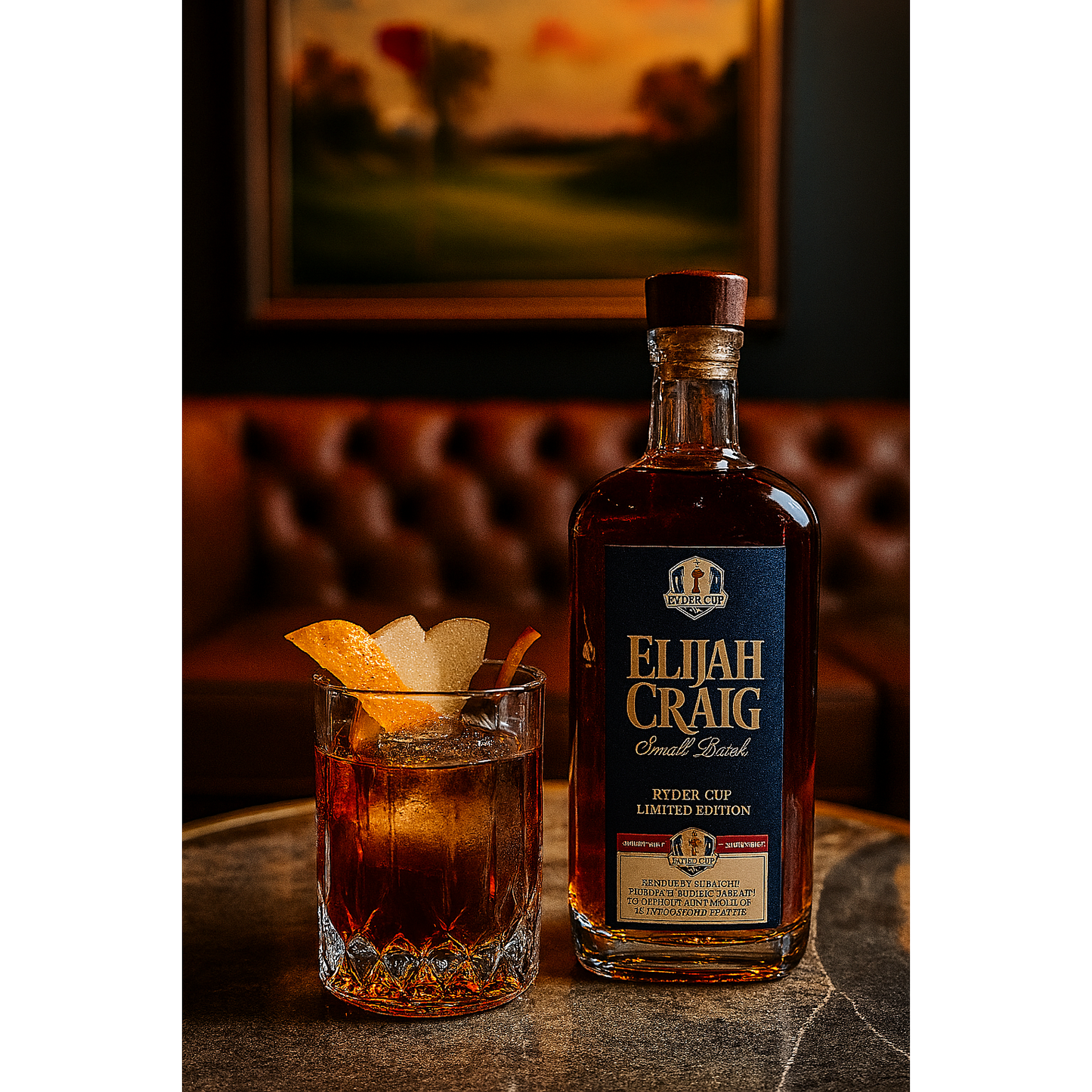 ELIJAH CRAIG RYDER CUP 2025 KENTUCKY STRAIGHT
BOURBON WHISKEY
FINISHED with TOASTED SUGAR MAPLE & APPLEWOOD STAVES