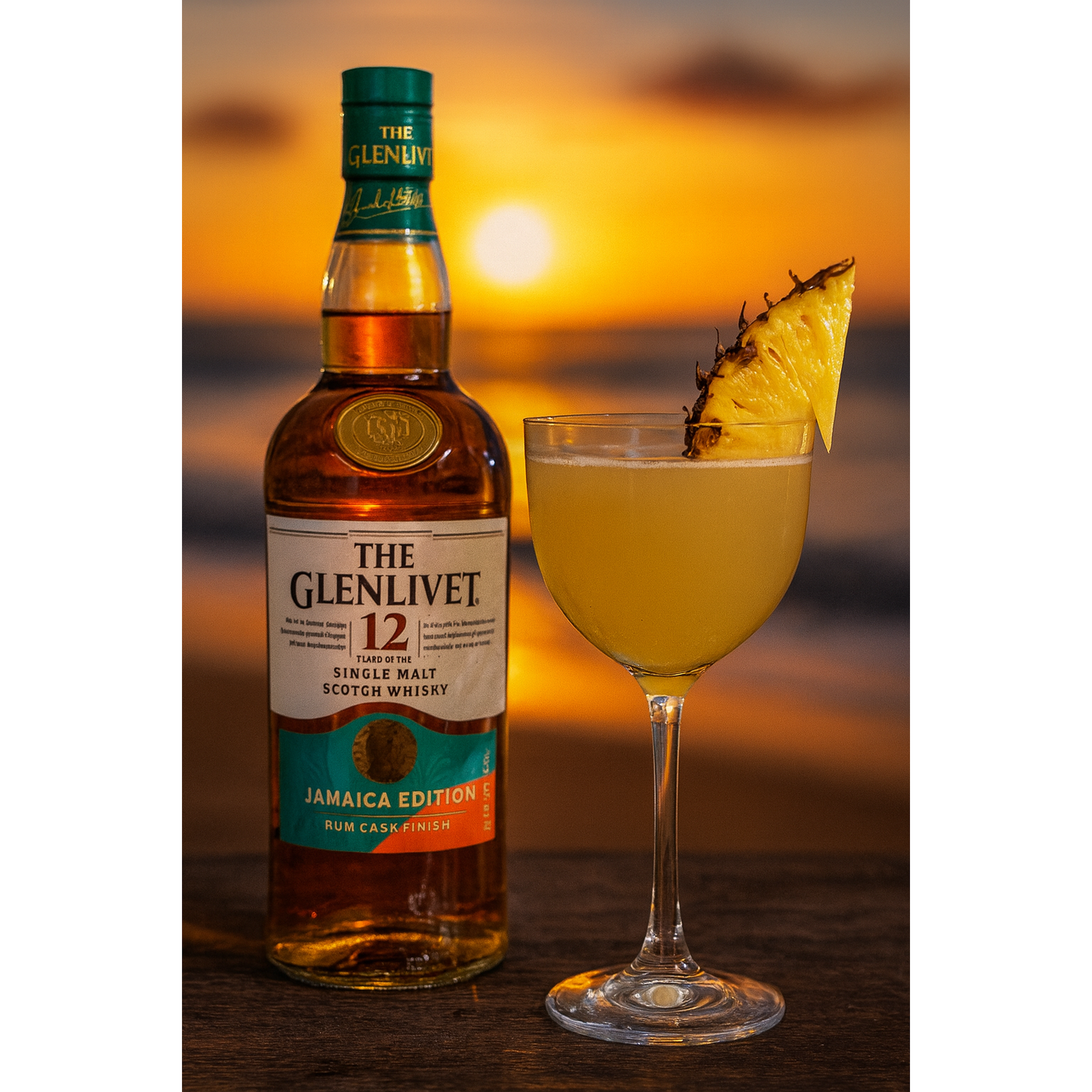 The  Glenlivet 12 Year Jamaica Edition Single Malt Scotch Whiskey Rum Cask