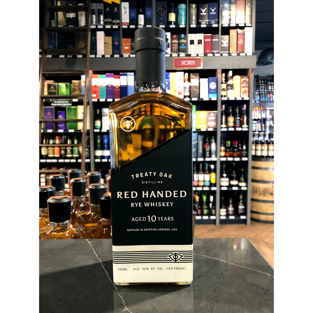Treaty Oak | Aged 10 Years | Aged 10 Years | Red Handed Rye Whiskey