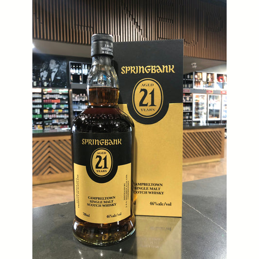 Springbank Aged 21 Years Campbeltown Single Malt Scotch Whisky