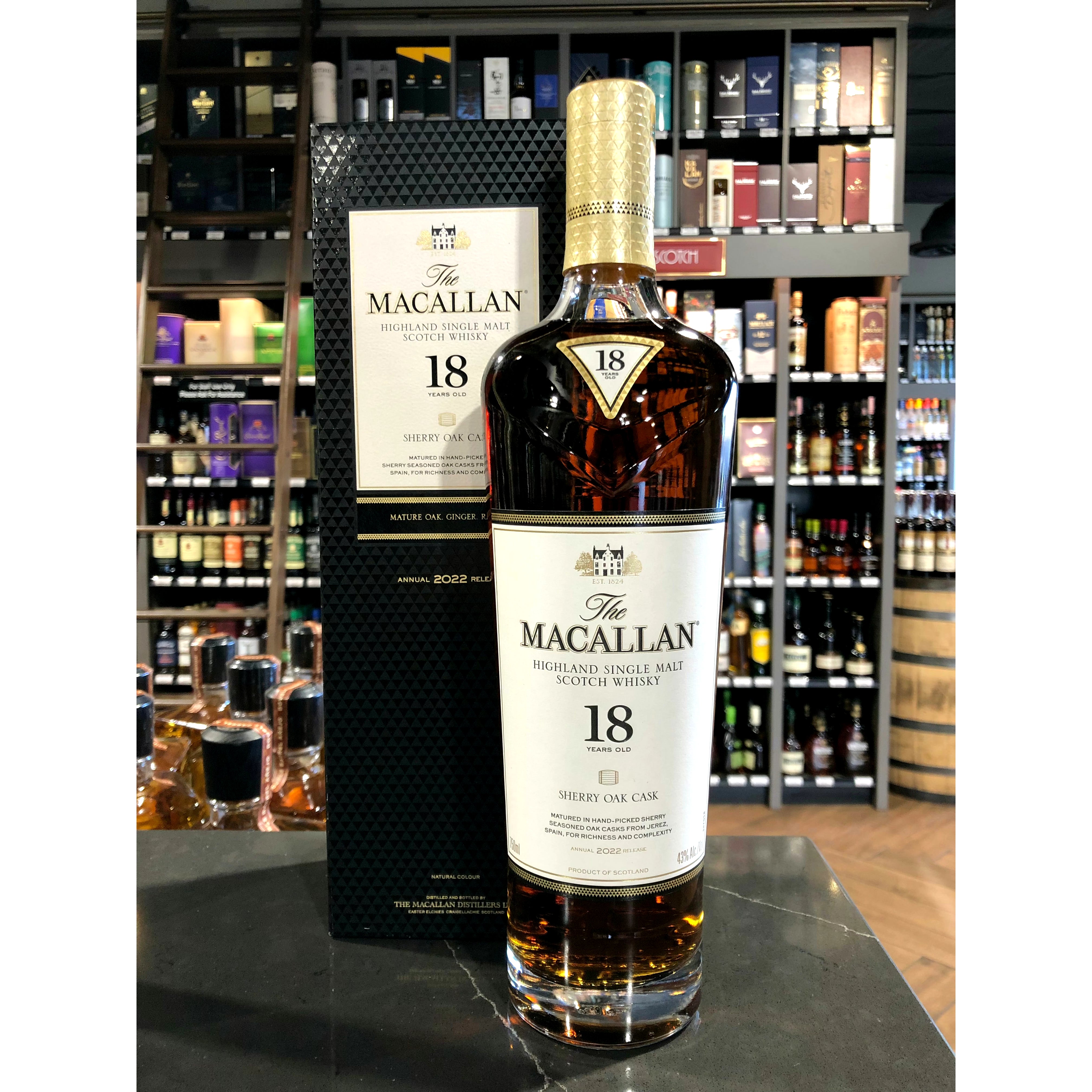 The Macallan 18 Year Old Sherry Cask Highland Single Malt