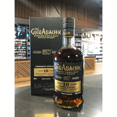 The GlenAllachie |  50th Anniversary | Present Edition | Aged 16 Years Mizunara Oak