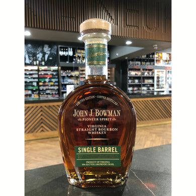 John J. Bowman | Green Label | Limited Edition Single Barrel | Bourbon Whiskey