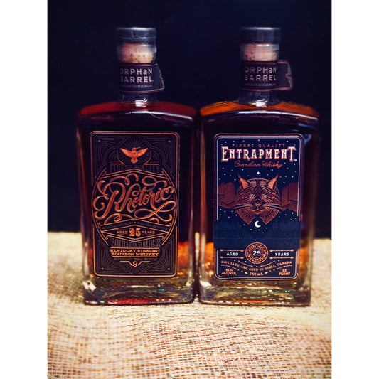 Orphan Barrel 2-pack -Entrapment 25 Year Whiskey and -Rhetoric 25 Year